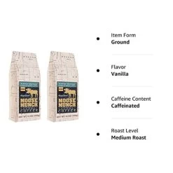 Harry & David Maple Vanilla Moose Munch Gourmet Coffee 2 Bags 6 Harry & David Maple Vanilla Moose Munch Gourmet Coffee 2 Bags -Coffee Beverage Shop mm 2