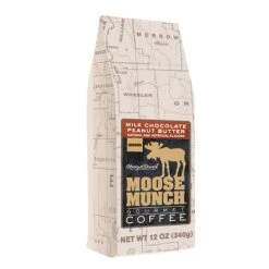 Harry & David Moose Munch Milk Chocolate Peanut Butter Ground Gourmet Coffee 2 Bags -Coffee Beverage Shop mmc2