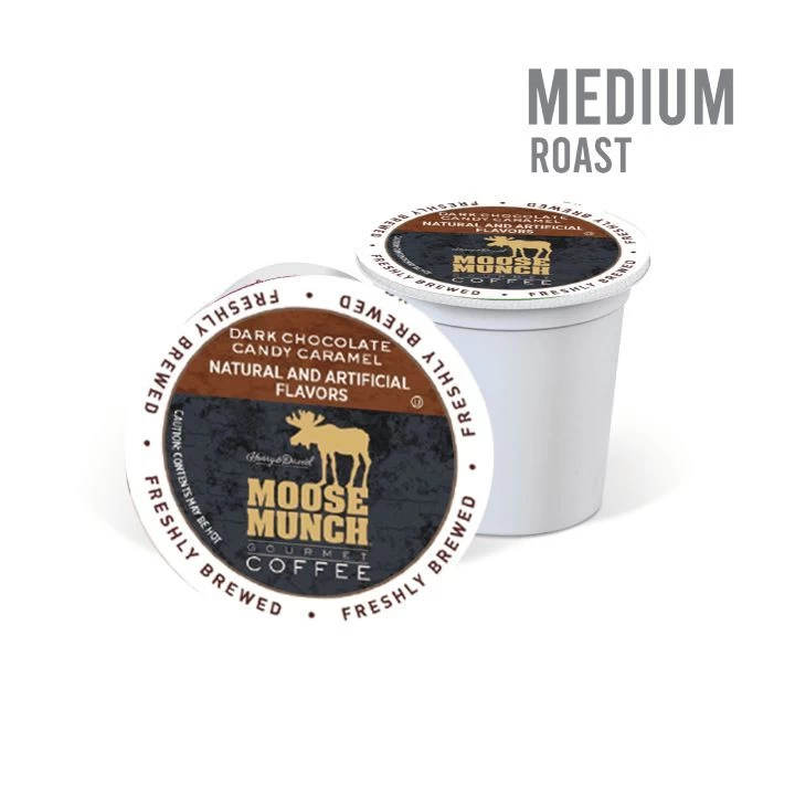 Moose Munch Coffee By Harry & David, Dark Chocolate Candy Caramel, 35 Single Serve Cups 2 Moose Munch Coffee By Harry & David, Dark Chocolate Candy Caramel, 35 Single Serve Cups - Image 2