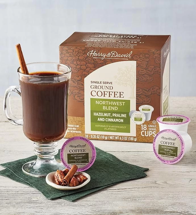 Harry & David-Caramel Pecan,Dark Roast,Northwest,Vanilla Creme Brulee Asst 4/18 Ct (72ct) 2 Harry & David-Caramel Pecan,Dark Roast,Northwest,Vanilla Creme Brulee Asst 4/18 Ct (72ct) - Image 2