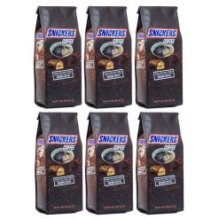Snickers Caramel, Peanuts, Nougat And Chocolate, Naturally And Artificially Flavored Ground Coffee, 6/10 Oz Bags