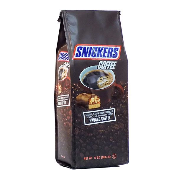 Snickers Caramel, Peanuts, Nougat And Chocolate, Naturally And Artificially Flavored Ground Coffee, 6/10 Oz Bags 2 Snickers Caramel, Peanuts, Nougat And Chocolate, Naturally And Artificially Flavored Ground Coffee, 6/10 Oz Bags - Image 2